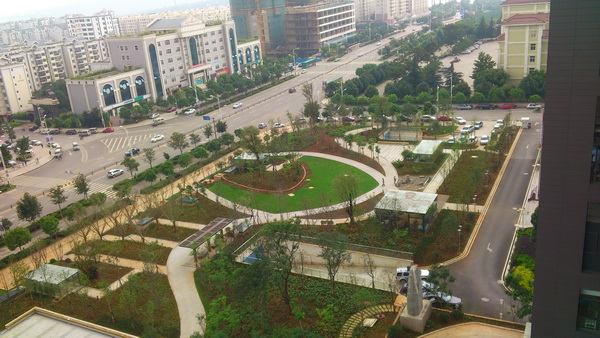 安宁宁湖广场景观绿化工程