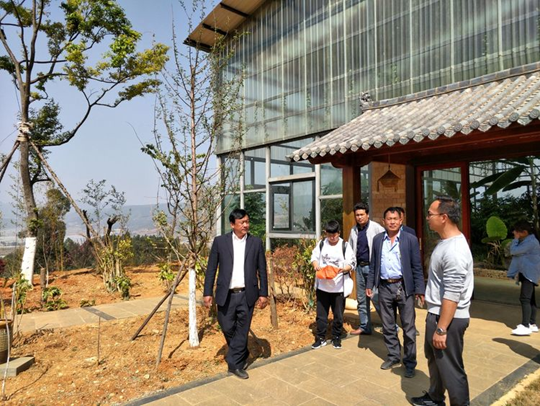 汤郎乡人大主席张宁同志带领典文村两委同志到云南润益农业开发有限公司参观学习