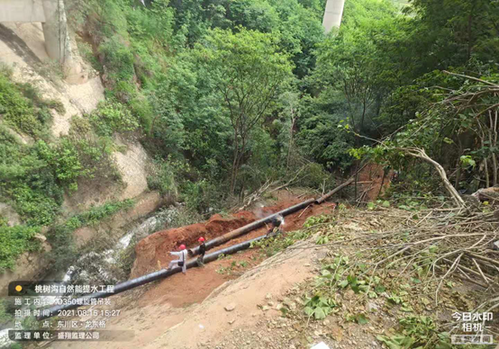 东川区铜都街道桃树沟自然能提水工程进度