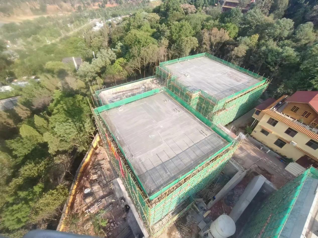 云南佛学院师生宿舍楼、食堂楼建设项目5月进度