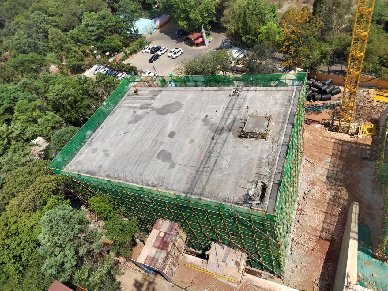 云南佛学院师生宿舍楼、食堂楼建设项目5月进度